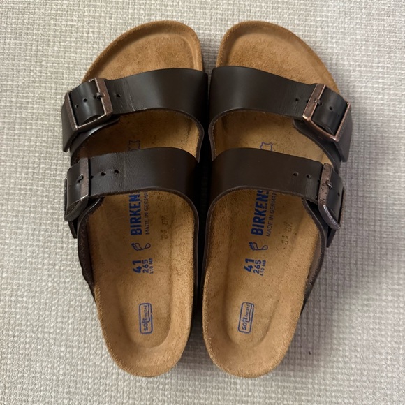 Birkenstock Dark Brown Double Strap Sandals - Picture 3 of 8